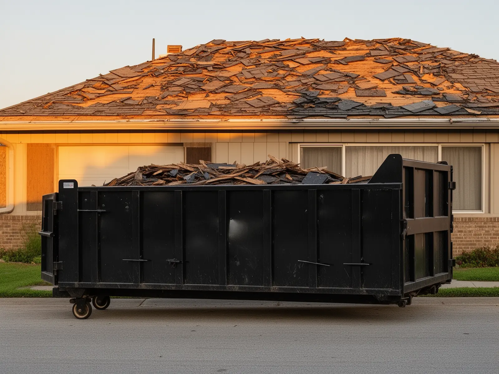 Roll-off dumpster from Wilson's Albany Dumpster Rental in Albany, GA